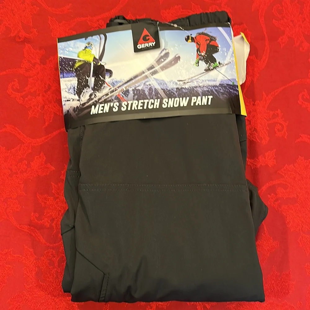 Gerry Men's stretch Snow Pant fleece lined water resistant dark grey NWT - Picture 3 of 6